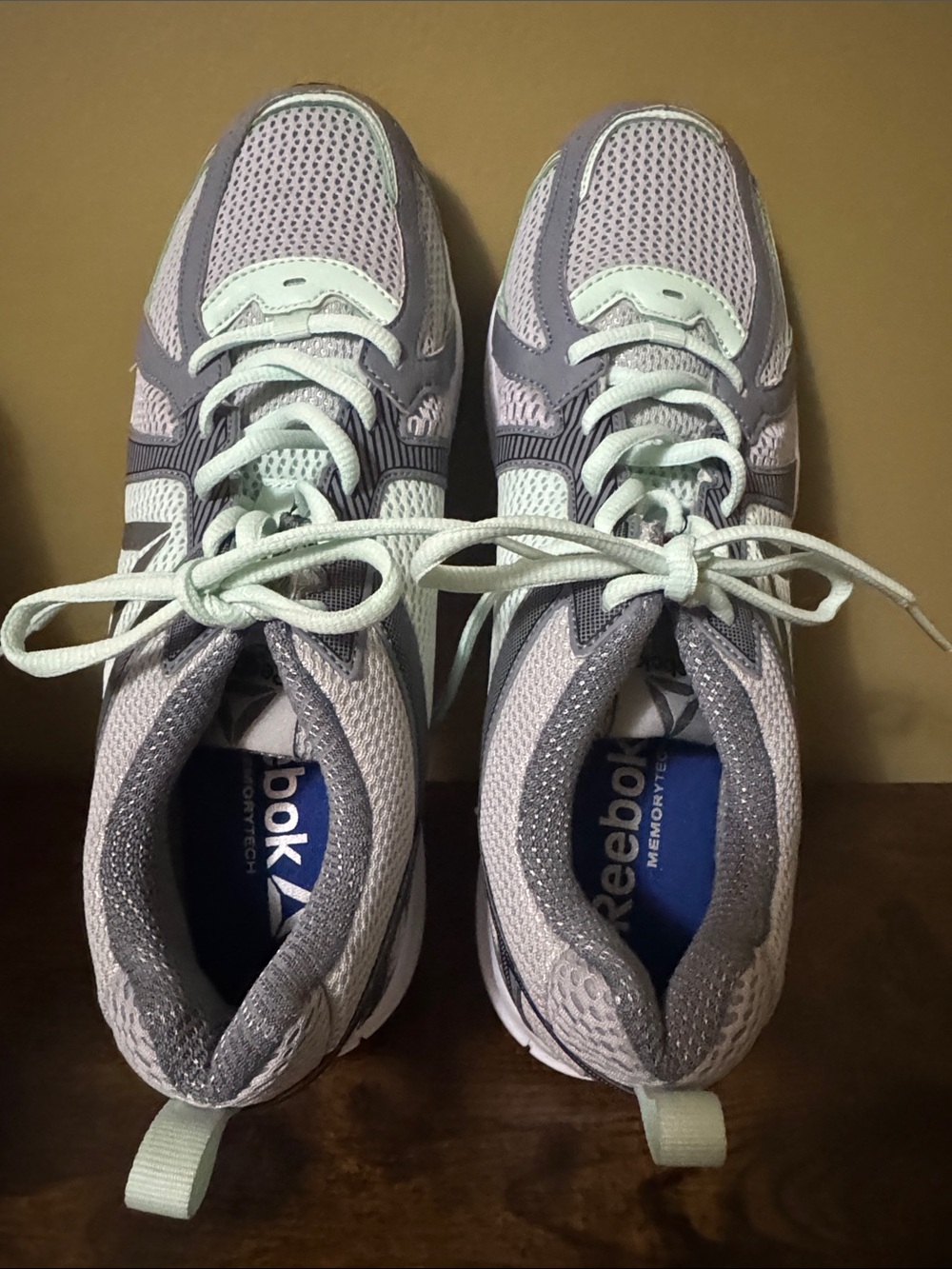 Brand New!Reebok Women's Gray & Mint Athletic Sneakers